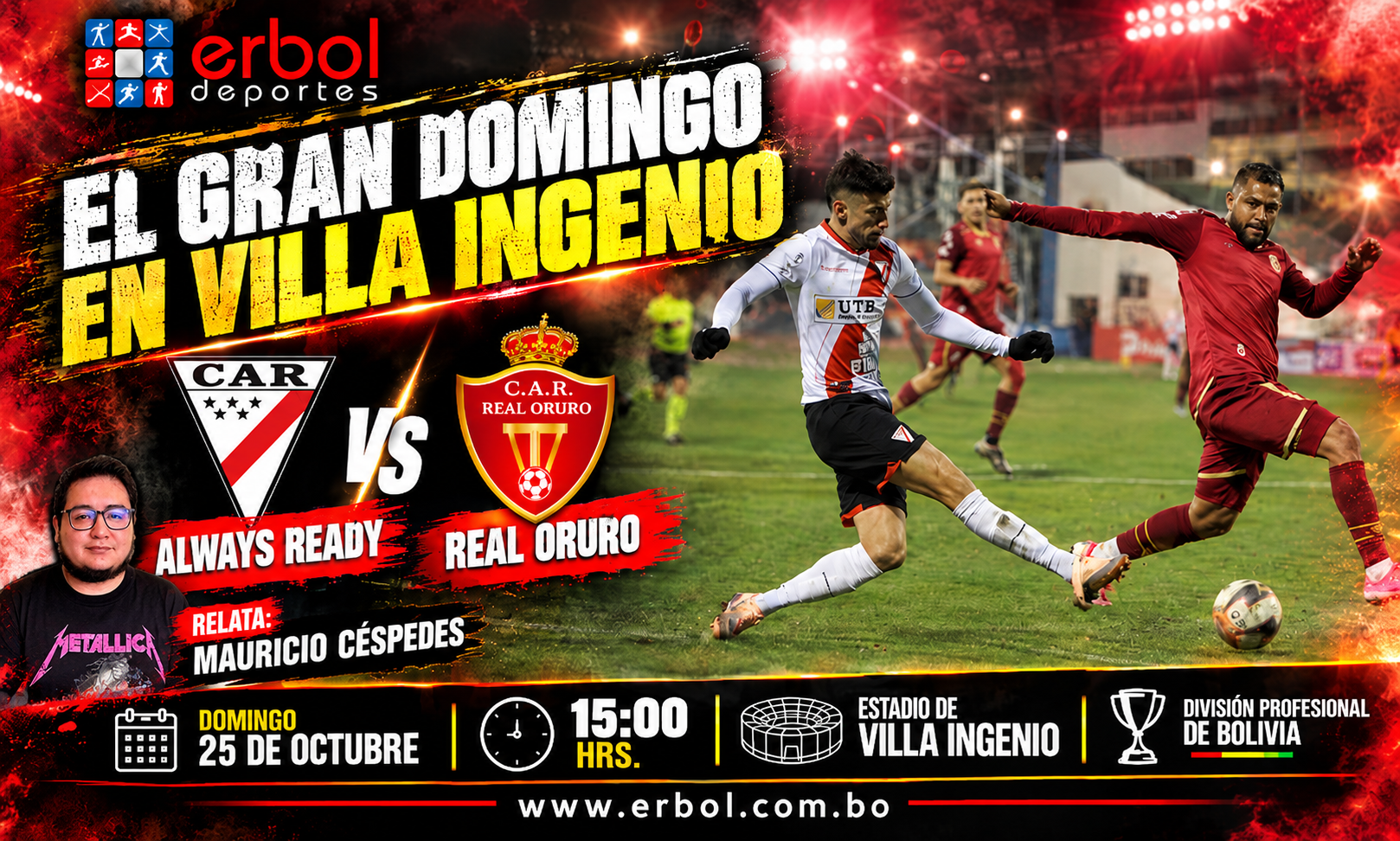 Always Ready vs Real Oruro en la Radio