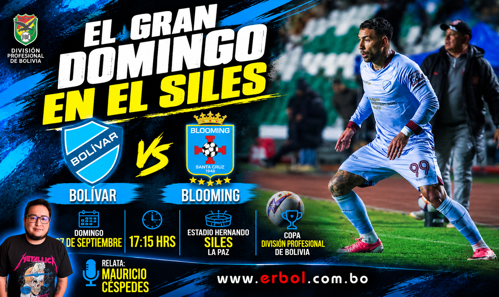Bolívar vs Blooming en la Radio