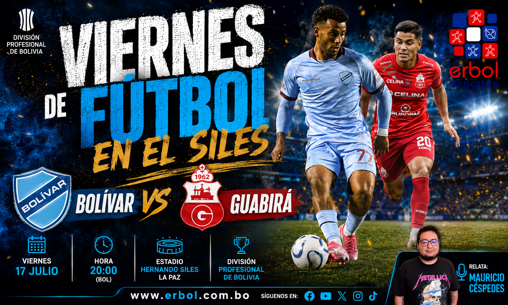 Bolívar vs Guabirá en la Radio