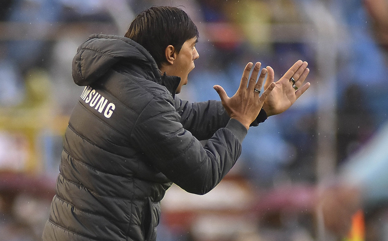 Entrenador contento