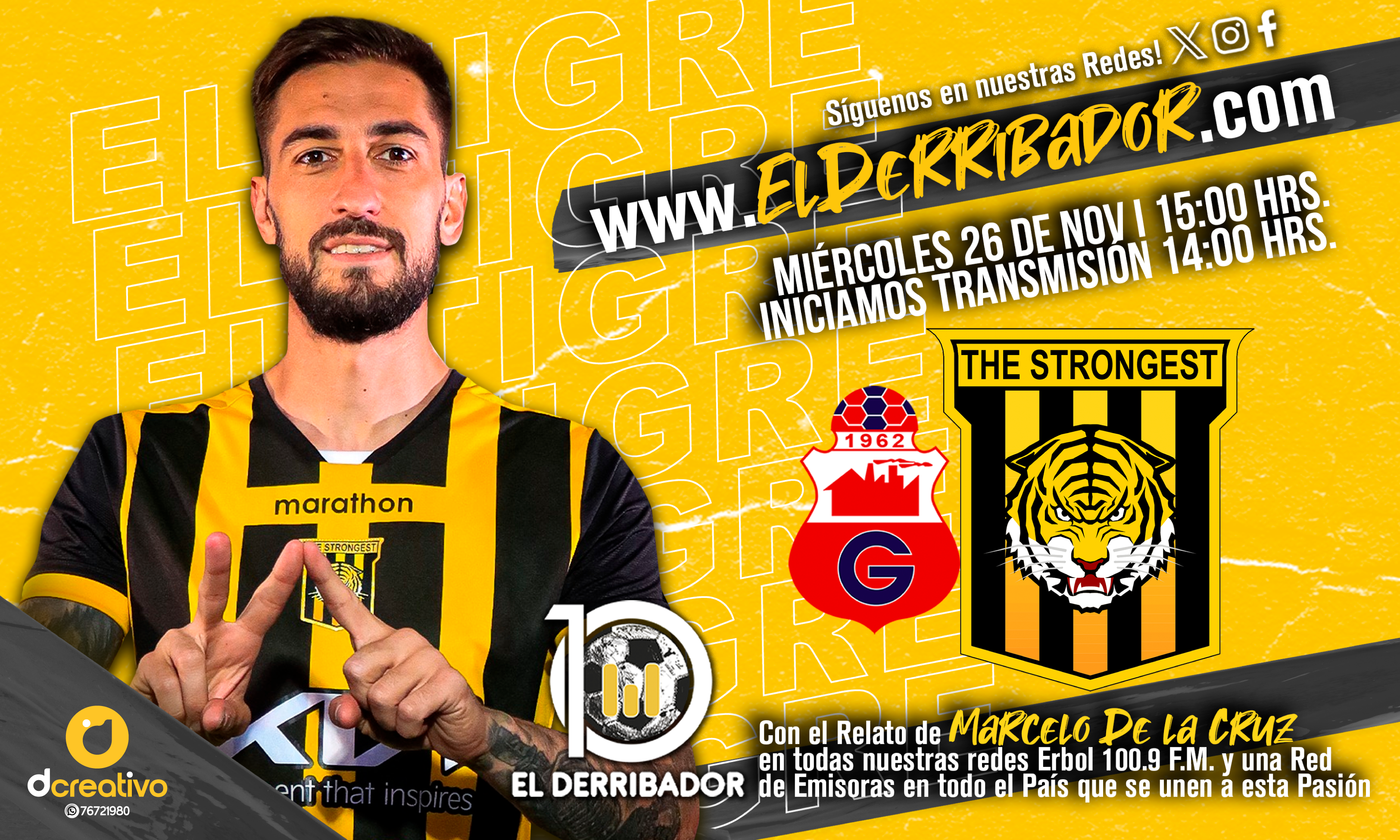 Guabirá vs The Strongest en la Radio