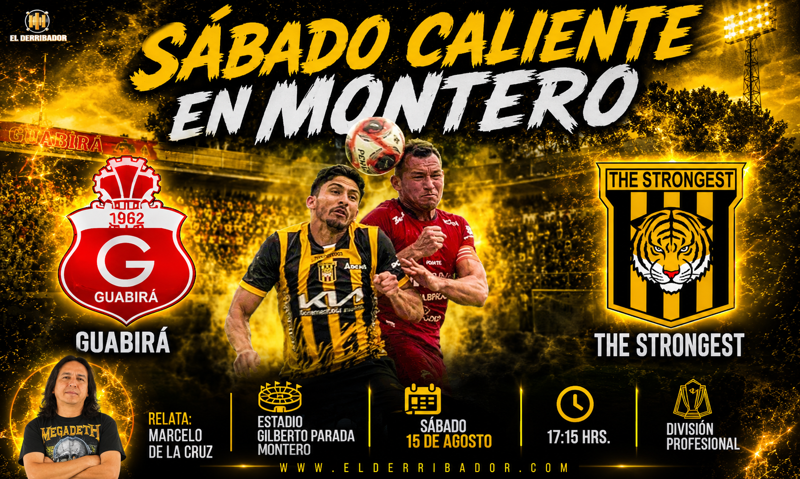 Guabirá vs The Strongest en la Radio