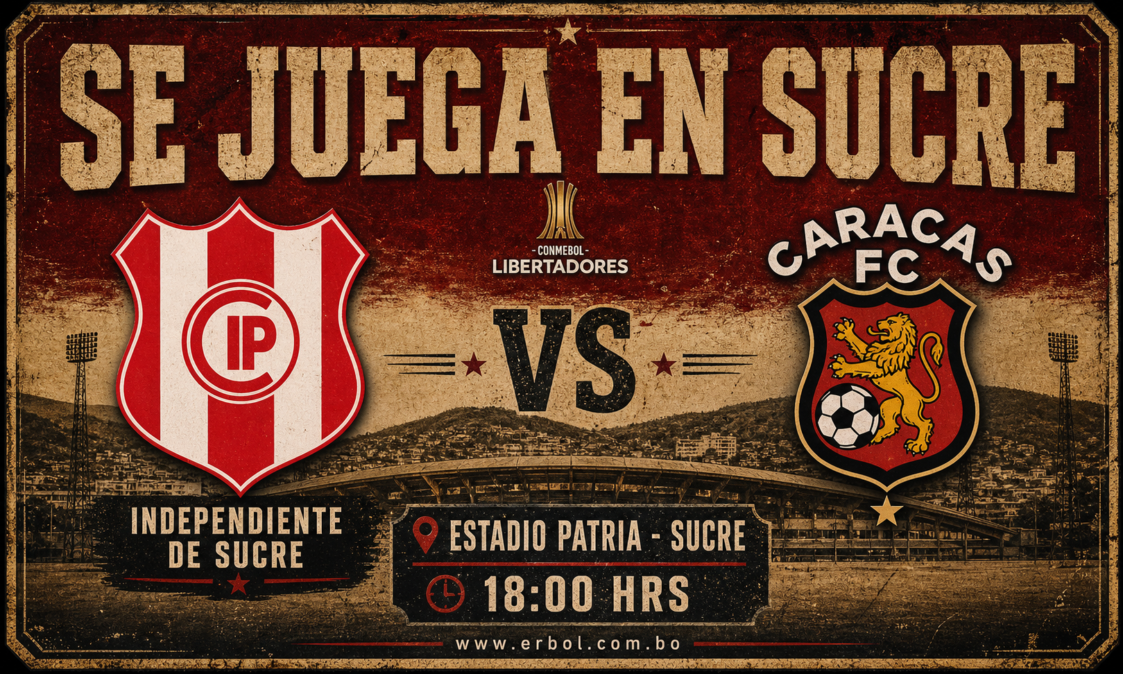Independiente vs Caracas FC en la Radio