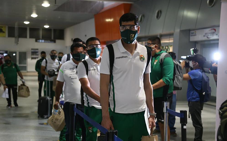 La selección viajó a Brasil