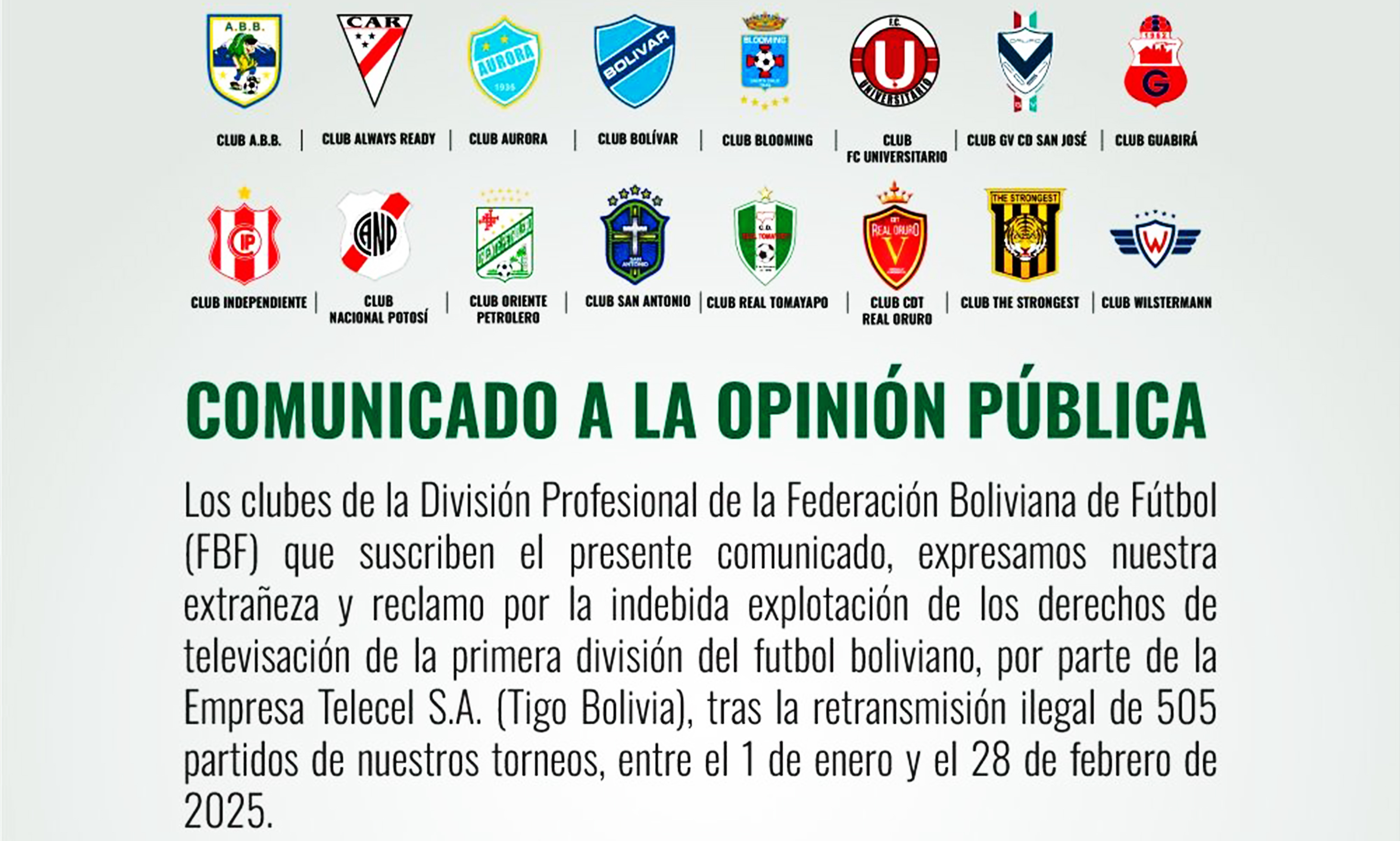 Los clubes se pronuncian por el uso de su imagen