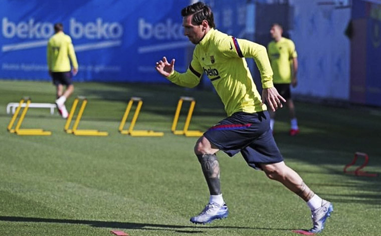 Messi va volviendo a la normalidad