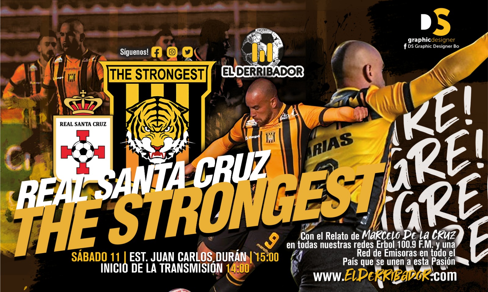 REAL SANTA CRUZ Vs. THE STRONGEST en la Radio 