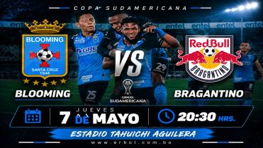 Blooming recibe a Bragantino por la Copa Sudamericana