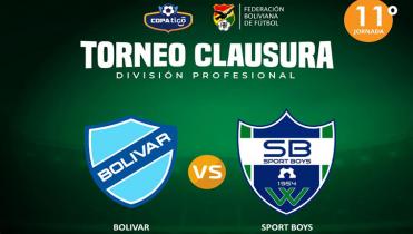 BOLÍVAR VS. SPORT BOYS en Vivo