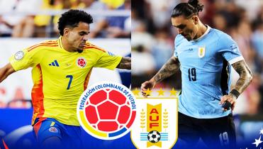 Colombia y Uruguay por el pase