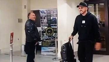 Luis Haquin llega a la ciudad de La Paz