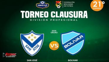 SAN JOSÉ Vs. BOLÍVAR en Vivo