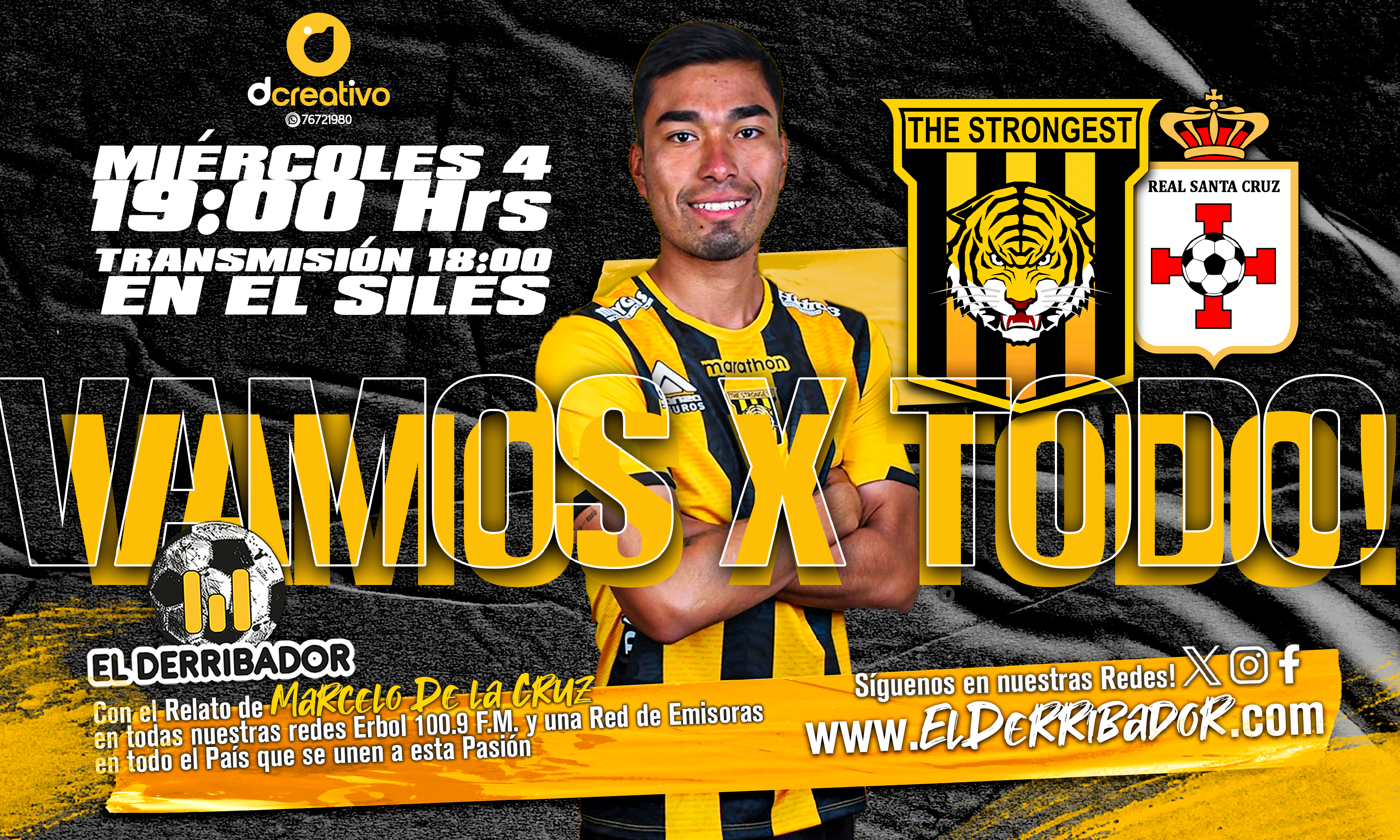 The Strongest vs Real Santa Cruz en la radio