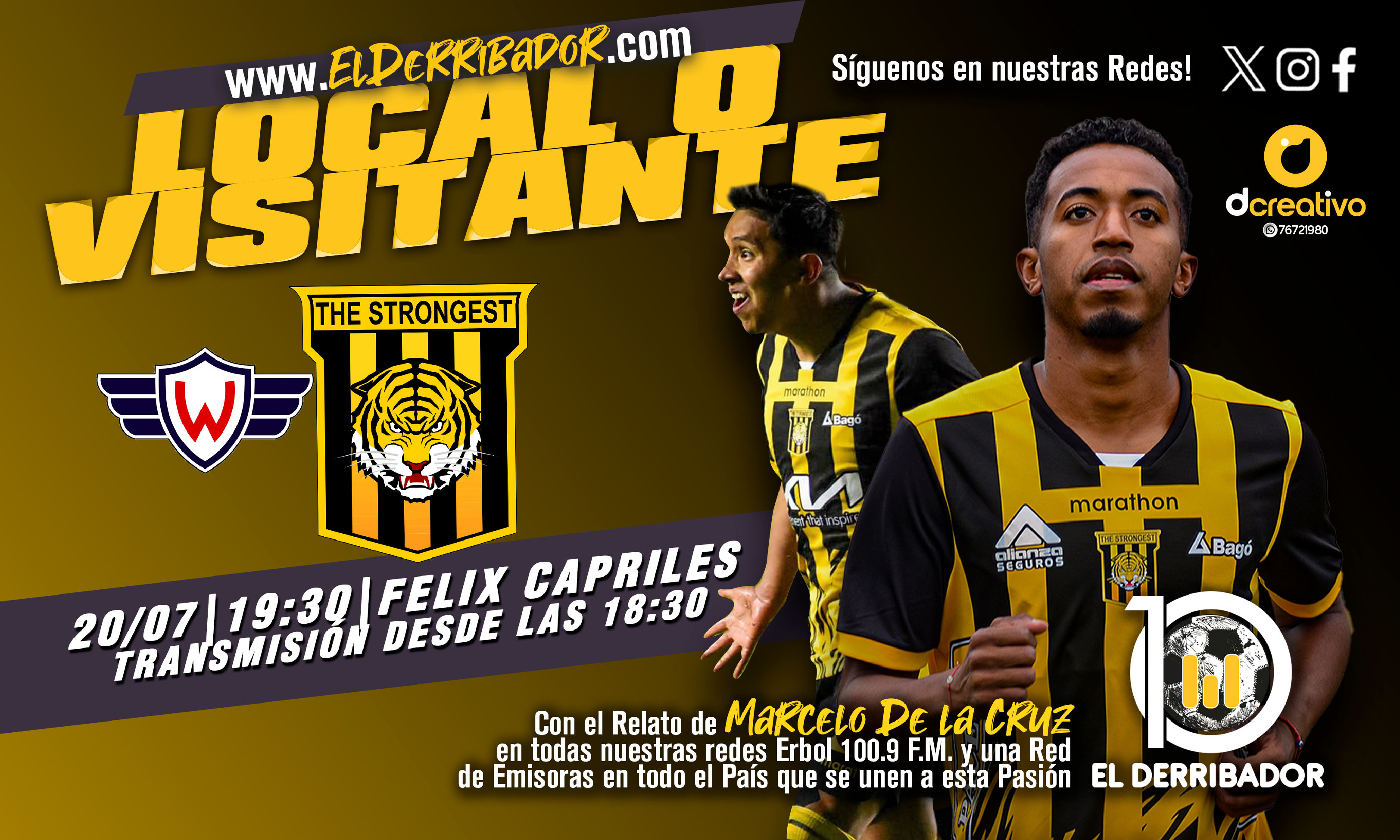 Wilstermann vs The Strongest en la Radio